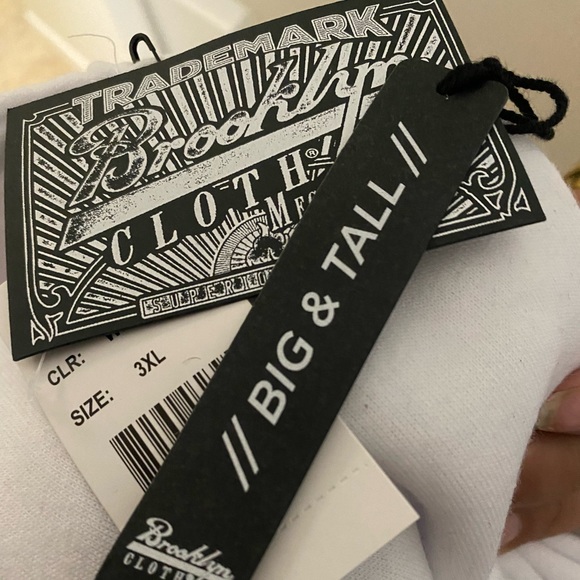 Brooklyn clothing 3xl white “vibes” hoodie with rainbow checkered print has tags - Picture 2 of 2